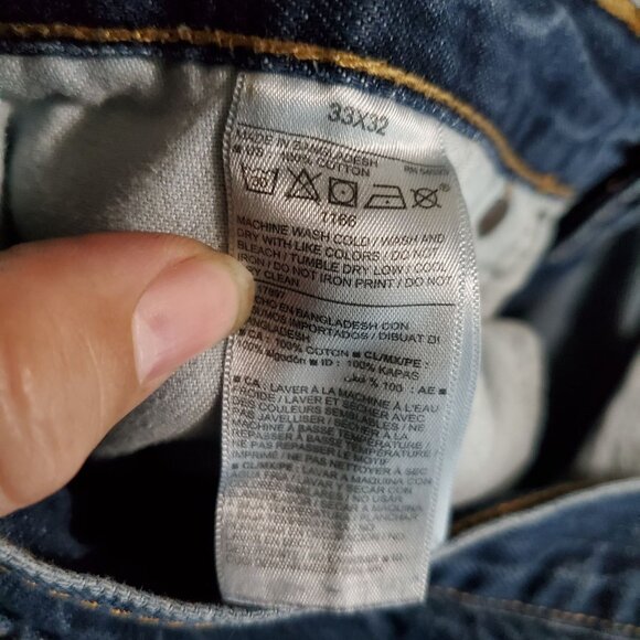 Old Navy Jeans Mens 38X32 Blue Straight Fit Denim Classic Comfortable - Picture 3 of 11